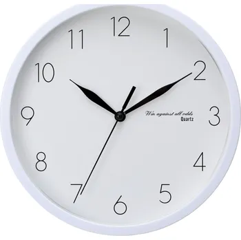 Hodiny Nástěnné hodiny ETT bílá Ø 20 cm Mybesthome Hodiny mají vteřinovou ručičku