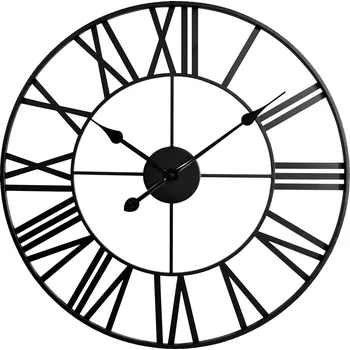 Hodiny Nástěnné hodiny SOLAR černá Ø 60 cm Mybesthome Velké hodiny