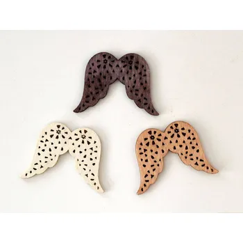 Dřevěné dekorace - Křídla 4 cm - SVĚTLE HNĚDÁ