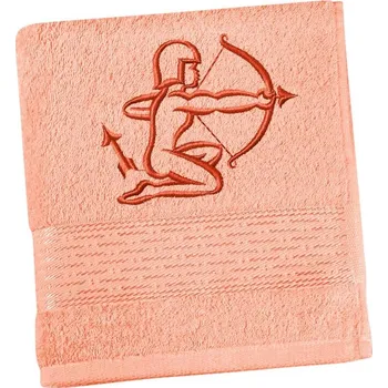 Ručník Bellatex Froté ručník proužek s výšivkou znamení zvěrokruhu Lososová