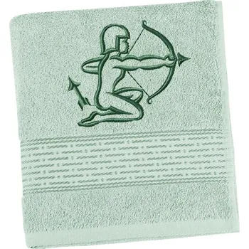 Ručník Bellatex Froté osuška proužek s výšivkou znamení zvěrokruhu Mintová