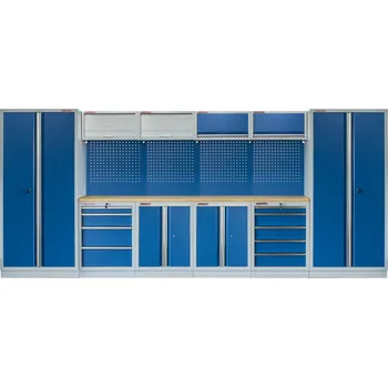 Kvalitní PROFI BLUE dílenský nábytek - 4535 x 2000 x 495 mm - MTGS1300AA1