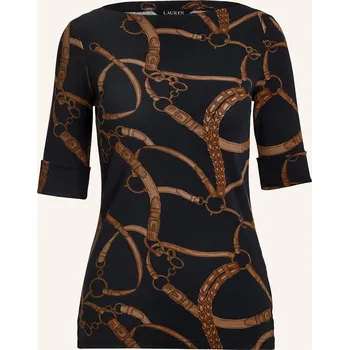 Dámské tričko Lauren Ralph Lauren Dámské Tričko, černá / hnědá, 38