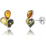 Jan Kos jewellery Stříbrné náušnice s jantarem MHT-5800/SA00