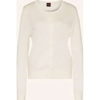 Dámský svetr Boss Dámský Pletený Kardigan Fiaffizza, bílá, 40