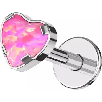 Piercing Šperky4U Piercing do brady - labreta titan, opál - TIT1587-OP22
