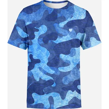 UTOPY Pánské sportovní tričko Art of Camo Blue Velikost: 6XL