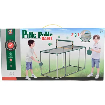 Dětský zahradní nábytek SPORTOVNÍ STŮL 2V1 PRO DOMÁCNOST I ZAHRADU PING PONG SÍŤ PRO DĚTI