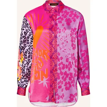 Miss Goodlife Dámská Košilová Halenka Ze Saténu, fialová /...