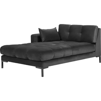 Otoman Micadoni Sametová lenoška Mamaia 185 cm, levá