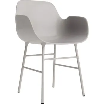 Jídelní židle Normann Copenhagen Židle Form s područkami, warm grey/steel