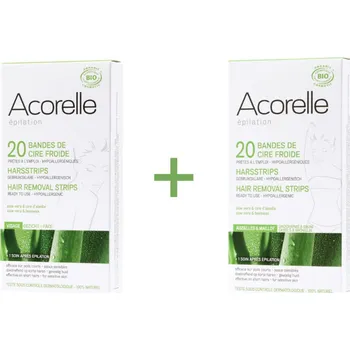 Přípravek na depilaci a epilaci Acorelle SADA Depilační proužky obličej 20ks+4ks zdarma + Depilační proužky podpaží a třísla 20ks
