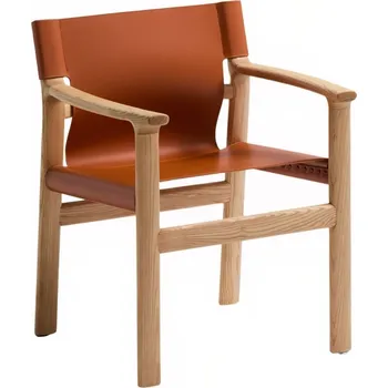 Jídelní židle Kave Home Kožená jídelní židle Jan