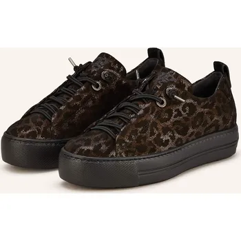 Dámské tenisky Paul Green Dámské Sneakersy Glossy Leo, černá / tmavě hnědá,...