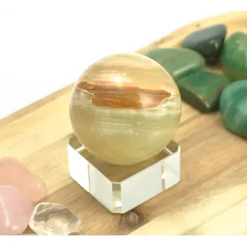 Onyx zelený - koule 5 cm (145g) harmonie, klid a plynutí - B