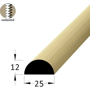 Podlahová lišta Krycí profilová lišta - KD 2512 BK /pd