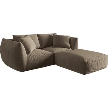 Pohovka Micadoni Sametová rohová pohovka Chris 220 cm, levá/pravá