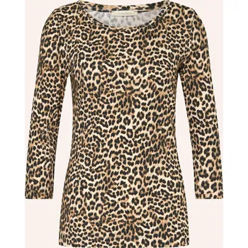 Dámské tričko Lilienfels Dámské Tričko S 3/4 Rukávem, světle hnědá / černá, 46