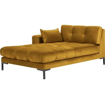 Otoman Micadoni Sametová lenoška Mamaia 185 cm, levá