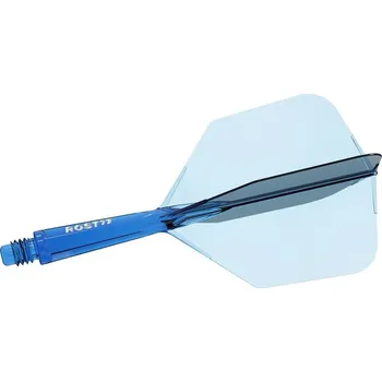 Šipka Cuesoul ROST 77 průhledné modré, Big Wing letky a krátké násadky