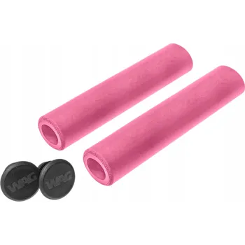 grip Gripy na řidítka / cyklistické rukojeti Wag Silicone, růžové, 135 mm