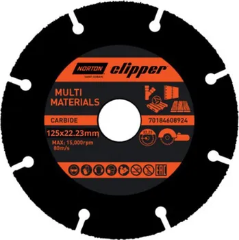 Řezný kotouč Kotouč řezný MULTIMATERIAL Norton Clipper, 125mm