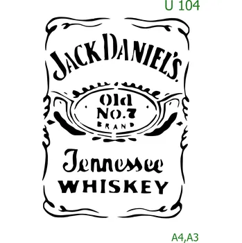 Šablona U 104 - A3 , Nelepící folie
