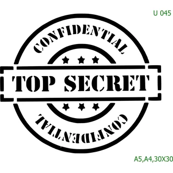 Šablona U 045 - A4 , Lepící fólie