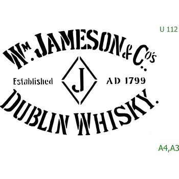 Šablona U 112 - A4 , Lepící fólie