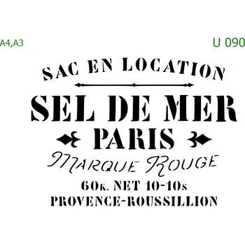 Šablona U 090 - A4 , Lepící fólie