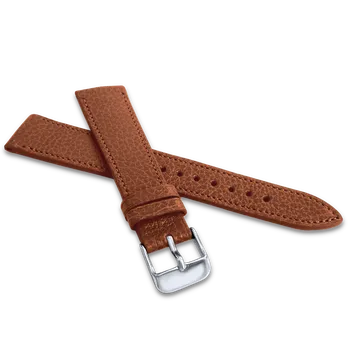 Řemínek na hodinky LAVVU Světle hnědý prošitý řemínek MEDITERRA z luxusní kůže Top Grain - 20 LSADE20