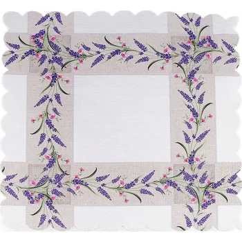 prostírání Prostírání textilní čtvercové 40x40 cm Varianta: 2 bílá levandule, Balení: 2 ks