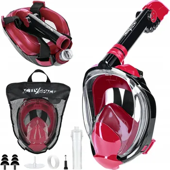 Potápěčská maska Potápěčské Brýle s trubičkou Activ/Space červená S/M