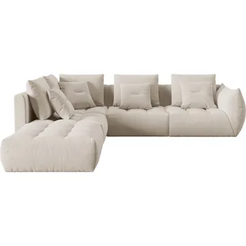 Pohovka Micadoni Sametová rohová pohovka Bloom 316 cm, levá