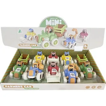 autíčko Auto pracovní stroje na setrvačník 16 cm