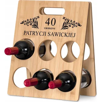 Stojan na víno STOJAN NA VÍNO LÁHEV DÁREK PRO NI S GRAVÍROVÁNÍM