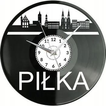 Hodiny Pila Město Polsko Nástěnné Hodiny Vinylová Deska DÁREK PAMÁTKA NAROZENINY