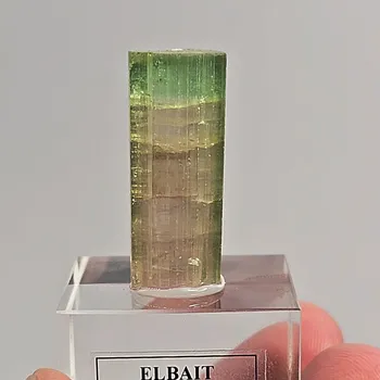 Přírodní kámen Elbait (turmalín) z Afghánistánu 30x12mm