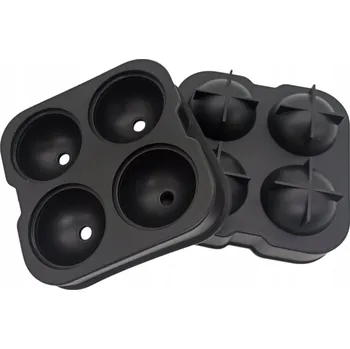 Tvořítko na led SILIKONOVÁ FORMA NA LED KULIČKY SPIRÁLY NÁPOJE DEZERTY XXL ČERNÁ