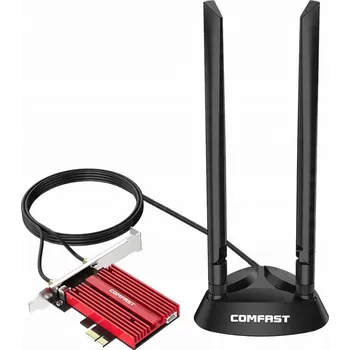 Síťová karta COMFAST CF-AX210 PLUS, WiFi 6 karta 5400 Mb/s Bluetooth 5.3, PCI-E adaptér