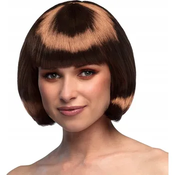 Karnevalová paruka Boland paruka polodlouhé hnědé vlasy s ofinou