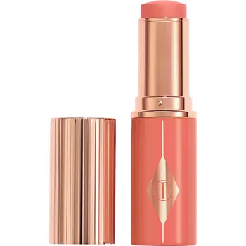 Přípravek na tvář Charlotte Tilbury Unreal Healthy Glow Blush Stick, peachy glow