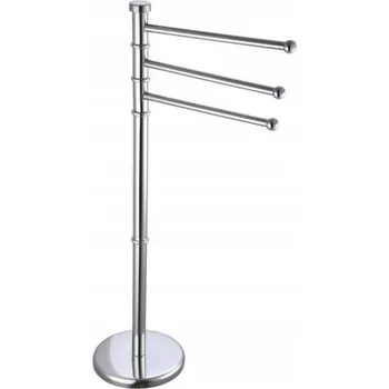 Věšák Volně stojící věšák s pohyblivým ramenem Testrut, stříbrný