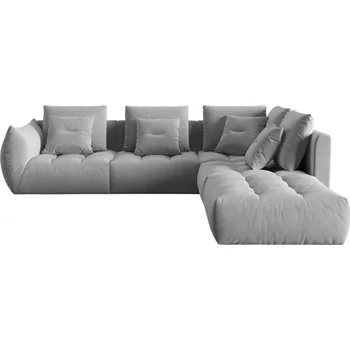 Pohovka Micadoni Sametová rohová pohovka Bloom 316 cm, pravá