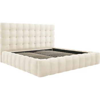 Postel Micadoni Sametová postel Mamaia 200 x 200 cm s úložným prostorem