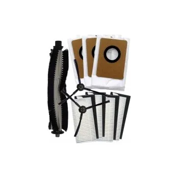 Sada příslušenství pro robotický vysavač HEPA filtry, kartáče k vysavači LIDL SSRAA1 Silvercrest a sada sáčků 10ks