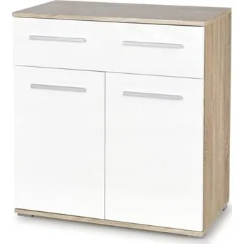 Komoda Komoda RYDER 1, dub sonoma/bílý lesk