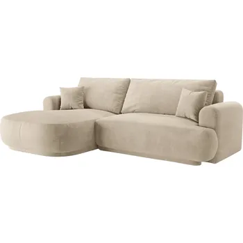 Pohovka Micadoni Sametová rozkládací pohovka Ella 271 cm, levá