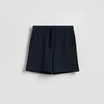 Reserved - Strukturální šortky regular - tmavomodrá - 320EF-59X - 320EF-59X-XXL