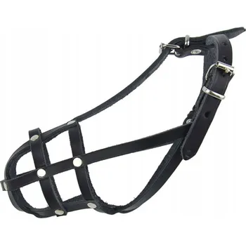 Náhubek pro psa Kožený náhubek pro psa Champion RATLER sk2